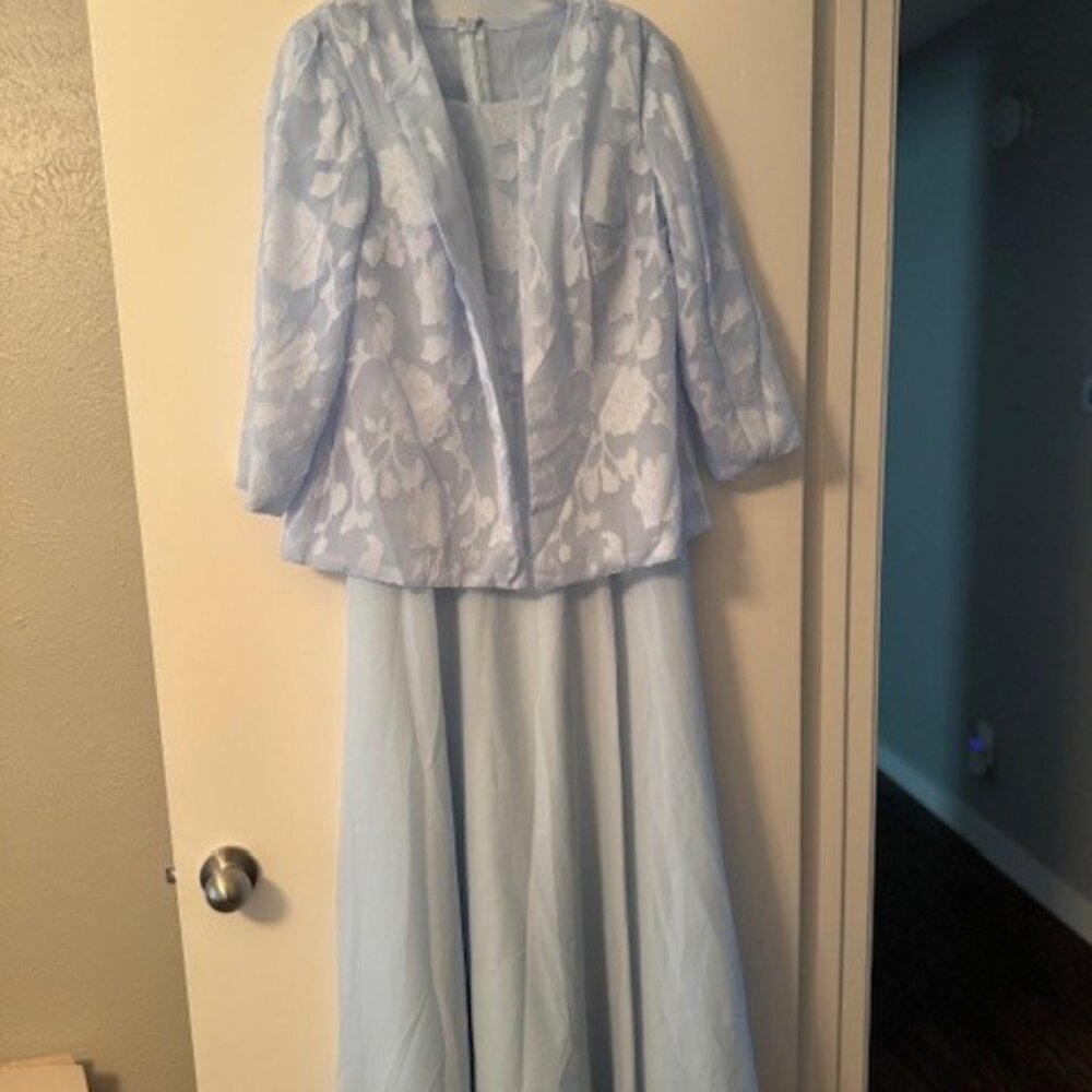 Evening gown/ mother of the bride dress.  Blue, never worn.